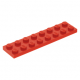 LEGO lapos elem 2x8, piros (3034)